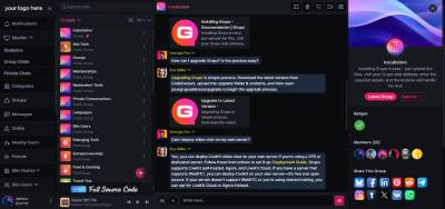 Grupo Chat - Admin Panel Live Preview