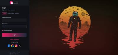 Grupo Chat - Login Page Live Preview